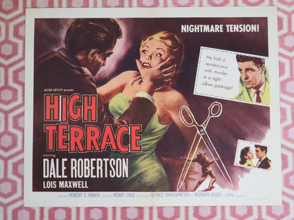 HIGH TERRACE US HALF SHEET (22"x 28") POSTER DALE ROBERTSON LOIS MAXWELL 1956 Movie posters