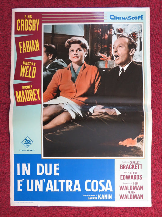 HIGH TIME - B ITALIAN FOTOBUSTA POSTER BING CROSBY FABIAN 1960 Rendezvous Cinema Movie posters