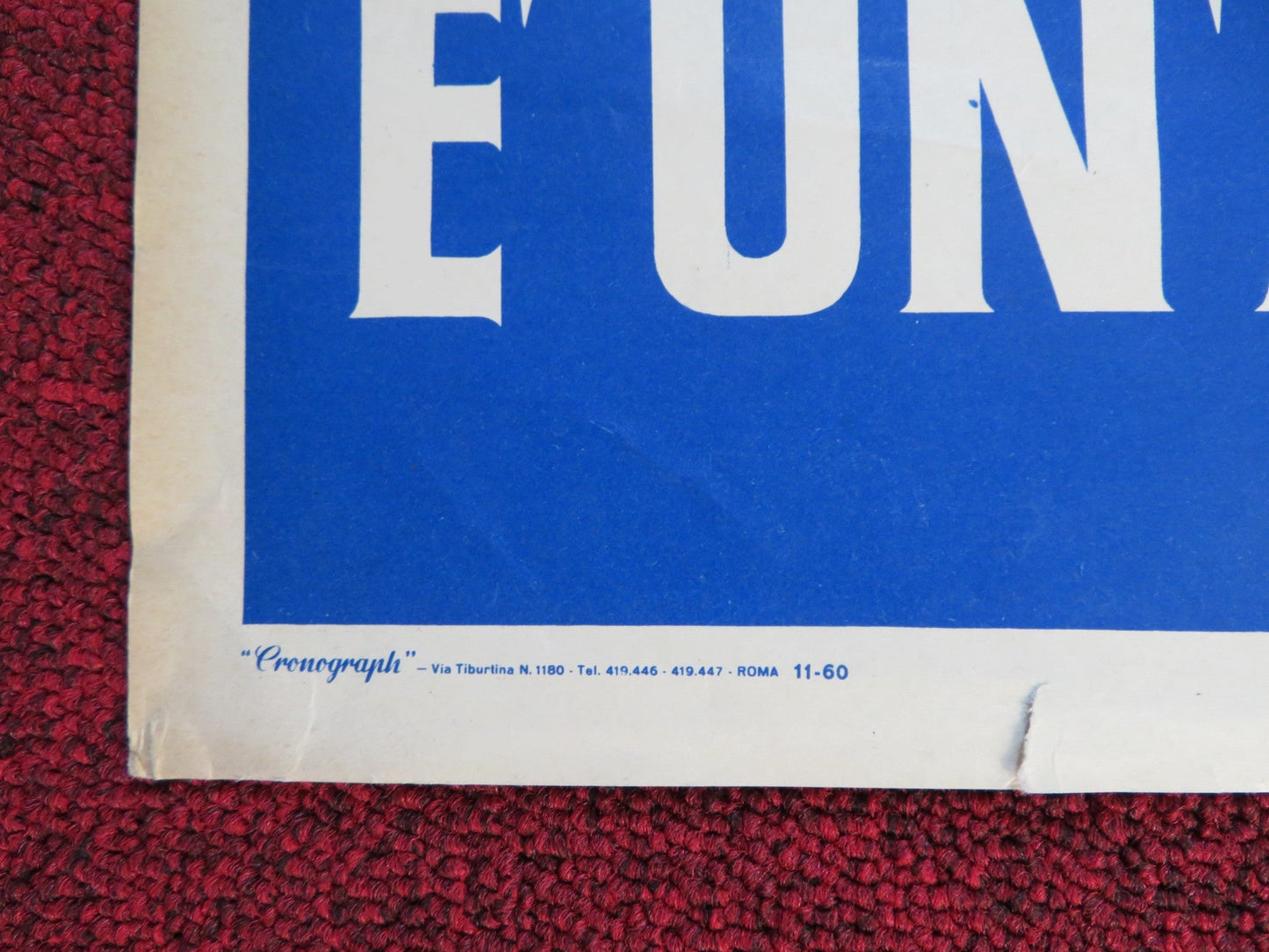 HIGH TIME - B ITALIAN FOTOBUSTA POSTER BING CROSBY FABIAN 1960 Rendezvous Cinema Movie posters