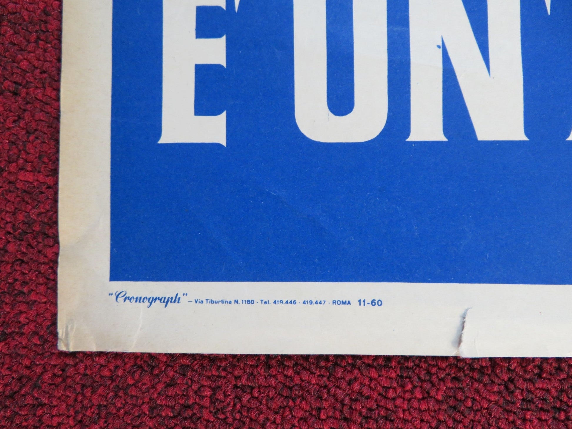 HIGH TIME - B ITALIAN FOTOBUSTA POSTER BING CROSBY FABIAN 1960 Rendezvous Cinema Movie posters