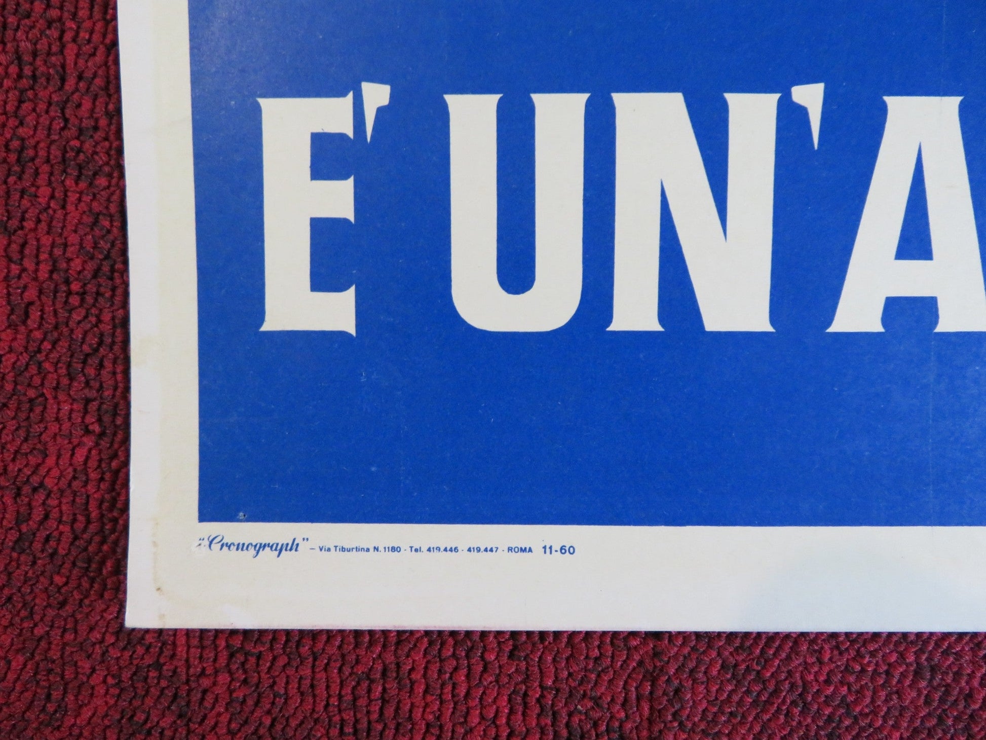 HIGH TIME ITALIAN FOTOBUSTA POSTER BING CROSBY FABIAN 1960 Rendezvous Cinema Movie posters