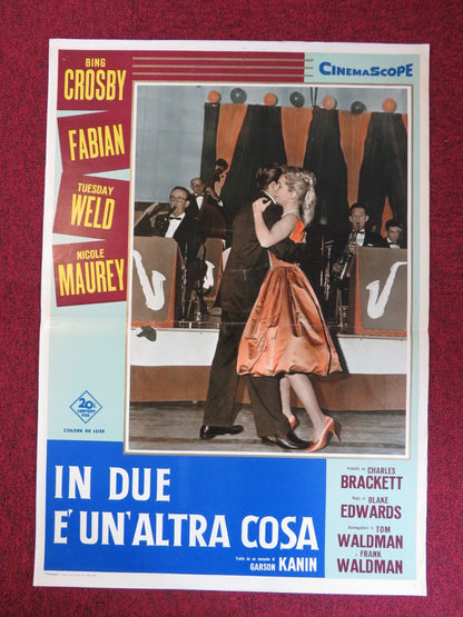 HIGH TIME ITALIAN FOTOBUSTA POSTER BING CROSBY FABIAN 1960 Rendezvous Cinema Movie posters