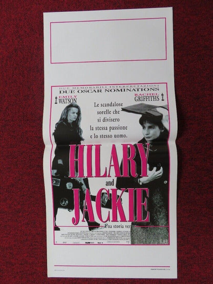 HILARY AND JACKIE ITALIAN LOCANDINA (27.5"x13") POSTER EMILY WATSON 1999 Movie posters
