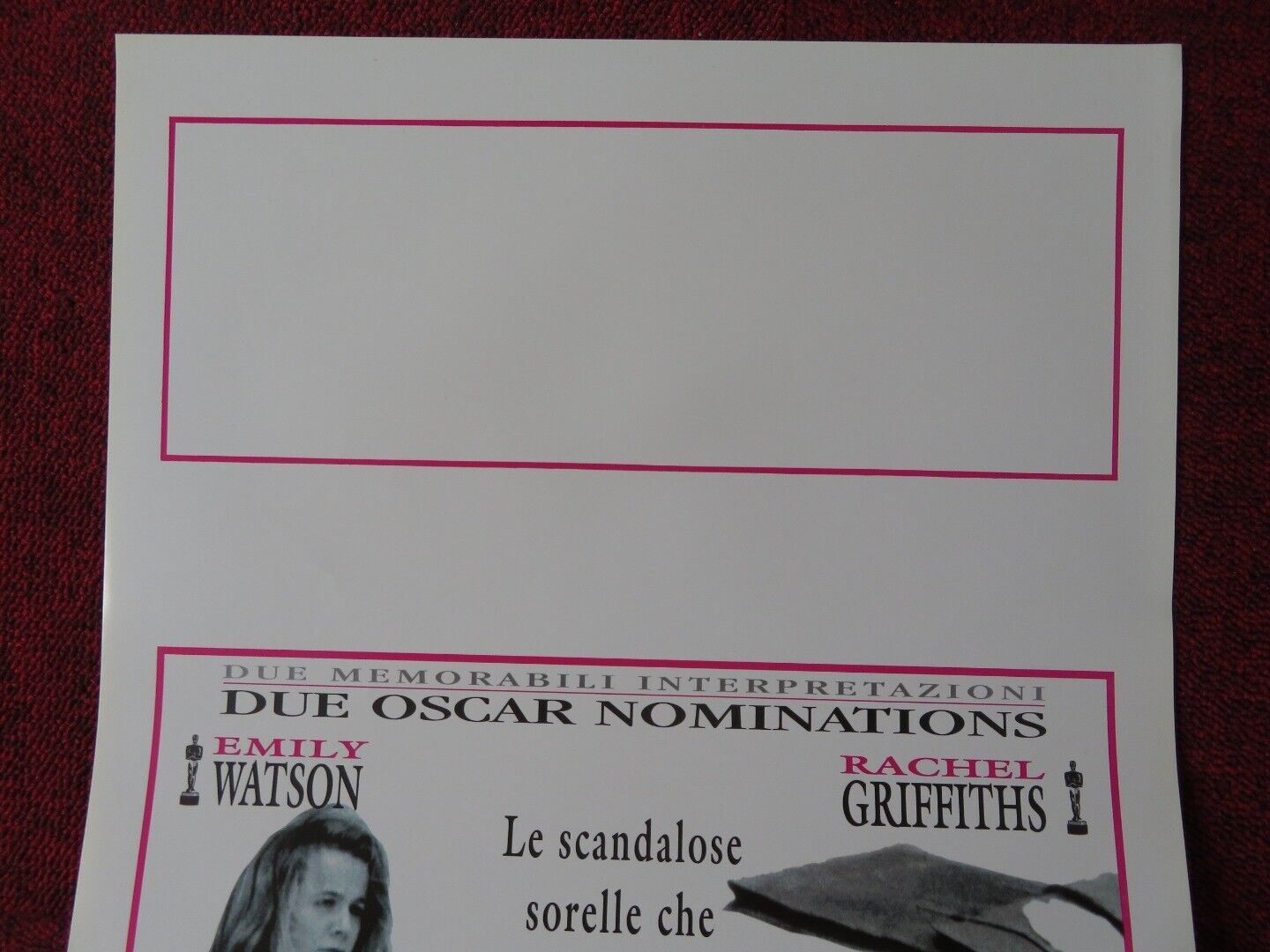 HILARY AND JACKIE ITALIAN LOCANDINA (27.5"x13") POSTER EMILY WATSON 1999 Movie posters