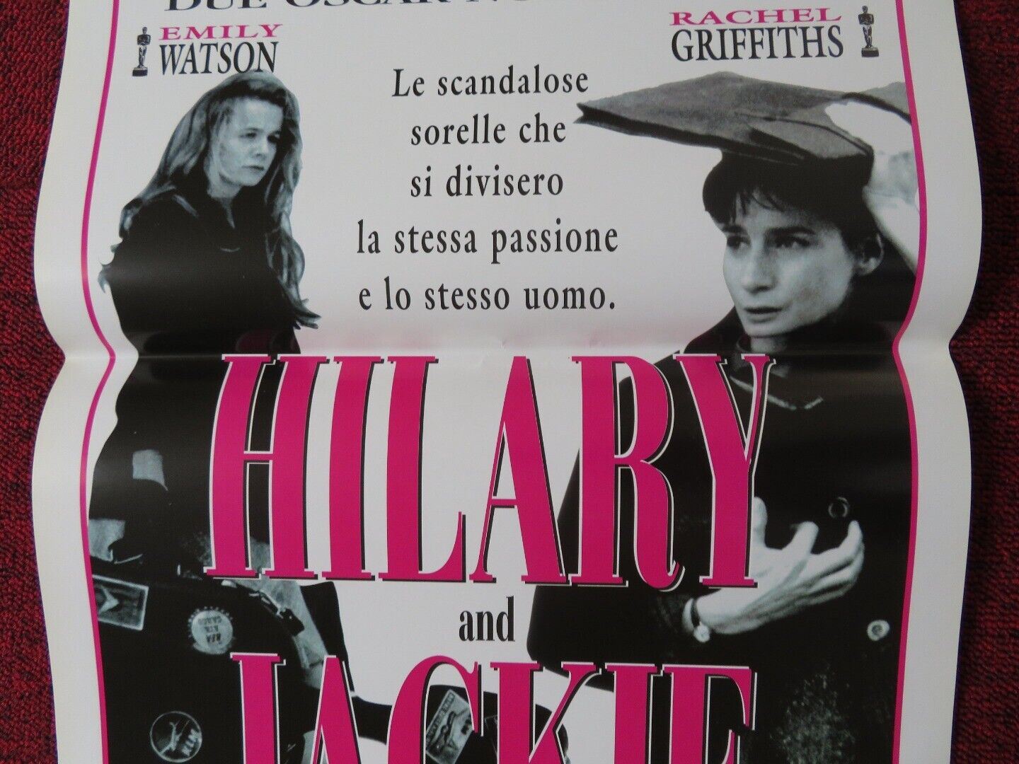 HILARY AND JACKIE ITALIAN LOCANDINA (27.5"x13") POSTER EMILY WATSON 1999 Movie posters