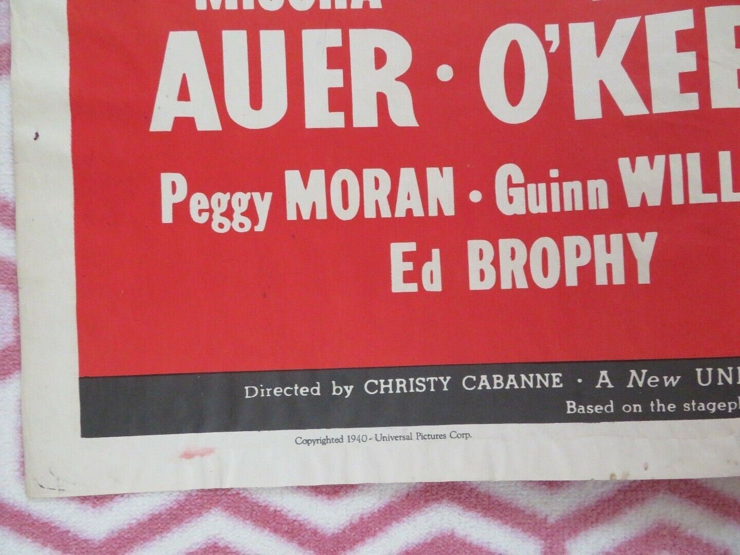 HILL BILLY DEACON/ Alias the Deacon US ONE SHEET POSTER BOB BURNS M AUER 1940 - Rendezvous Cinema