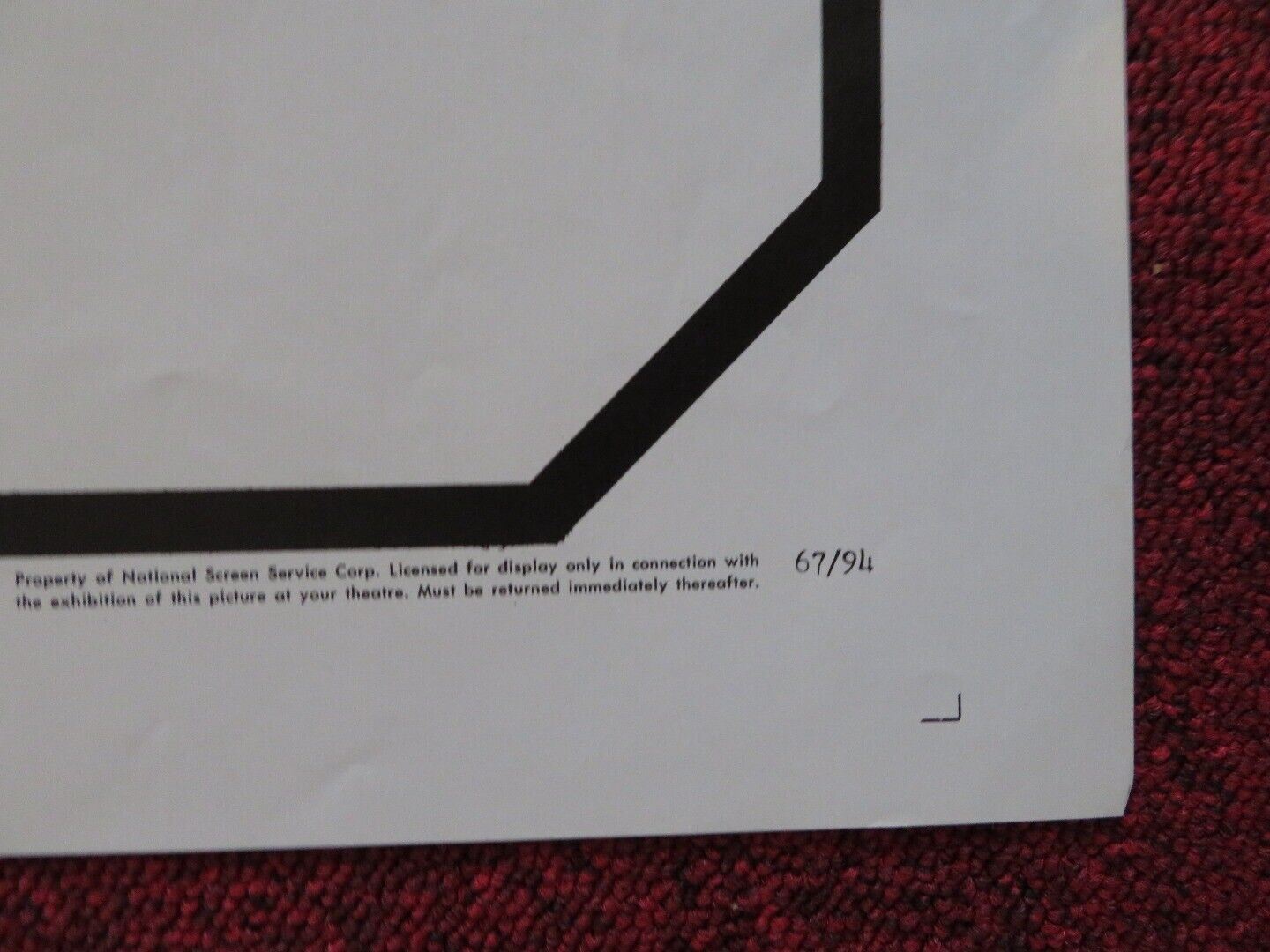 HILLS RUN RED FOLDED US ONE SHEET POSTER THOMAS HUNTER HENRY SILVA 1967 Movie posters