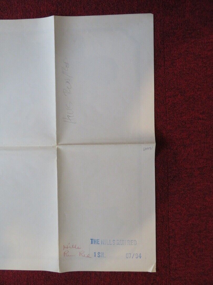 HILLS RUN RED FOLDED US ONE SHEET POSTER THOMAS HUNTER HENRY SILVA 1967 Movie posters