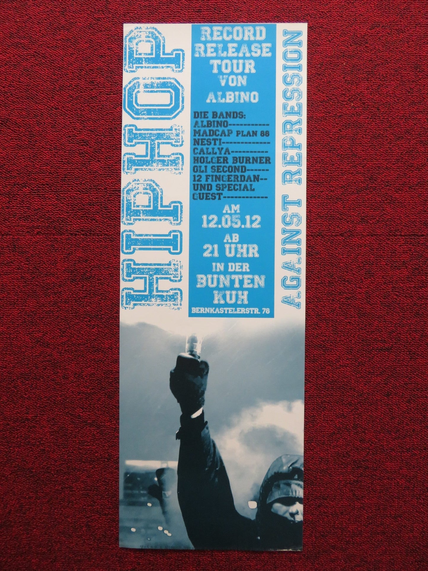 HIP HOP RECORD RELEASE TOUR GERMAN MUSIC POSTER ALBINO MADCAP PLAN 88 NESTI 2012 Rendezvous Cinema Movie posters