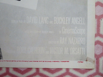 HIRED GUN FOLDED US ONE SHEET POSTER RORY CALHOUN ANNE FRANCIS 1957 Movie posters