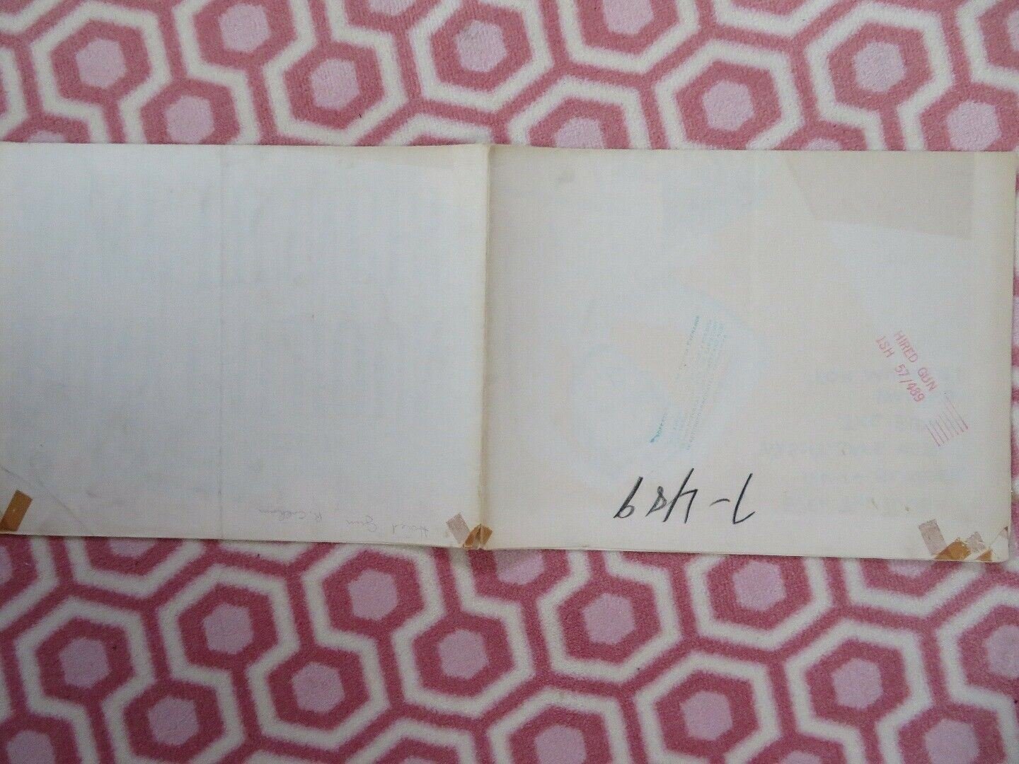 HIRED GUN FOLDED US ONE SHEET POSTER RORY CALHOUN ANNE FRANCIS 1957 Movie posters