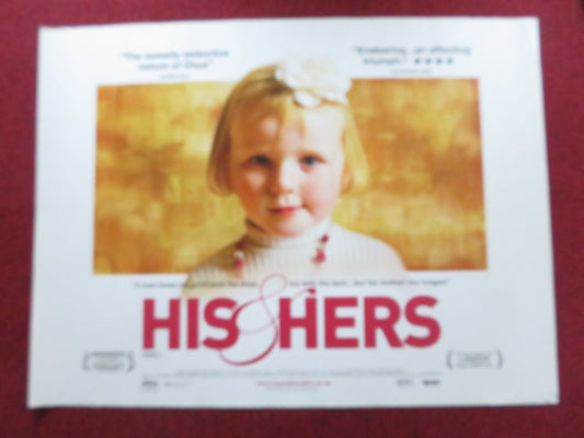 HIS & HERS UK QUAD (30"x 40") ROLLED POSTER LEAH HOLOHAN GRACE MCGEE 2009 Rendezvous Cinema Movie posters