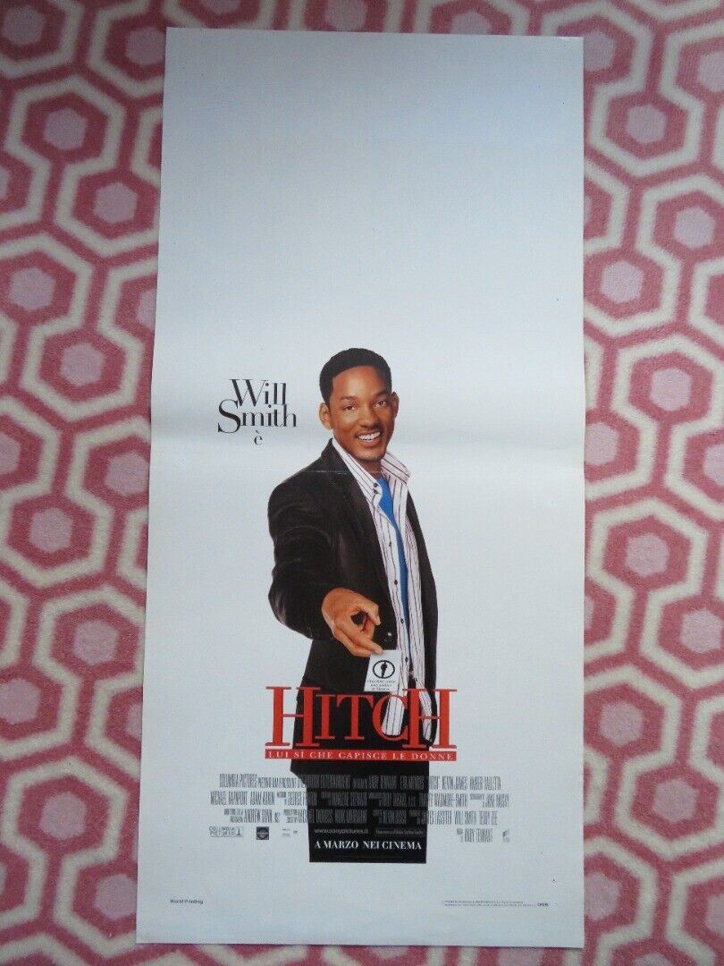 HITCH ITALIAN LOCANDINA (27.5"x13") POSTER WILL SMITH 2005 Movie posters