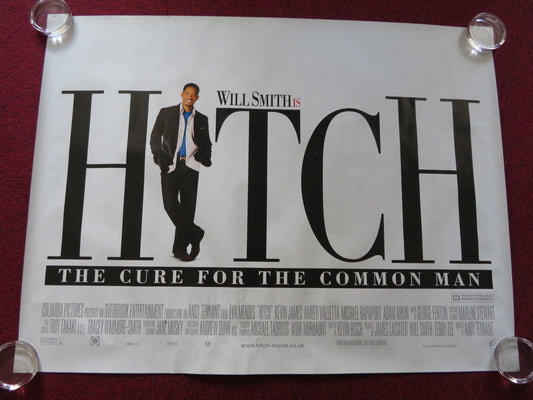 HITCH UK QUAD (30"x 40") ROLLED POSTER WILL SMITH EVA MENDES 2005 Rendezvous Cinema Movie posters