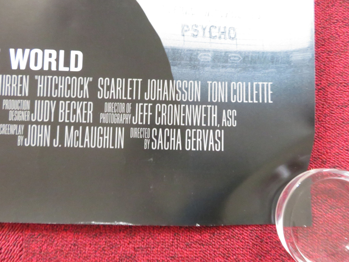 HITCHCOCK UK QUAD (30"x 40") ROLLED POSTER ANTHONY HOPKINS HELEN MIRREN 2012 Rendezvous Cinema Movie posters