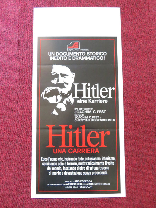 HITLER: A CAREER ITALIAN LOCANDINA POSTER JOACHIM FEST 1977 Rendezvous Cinema Movie posters