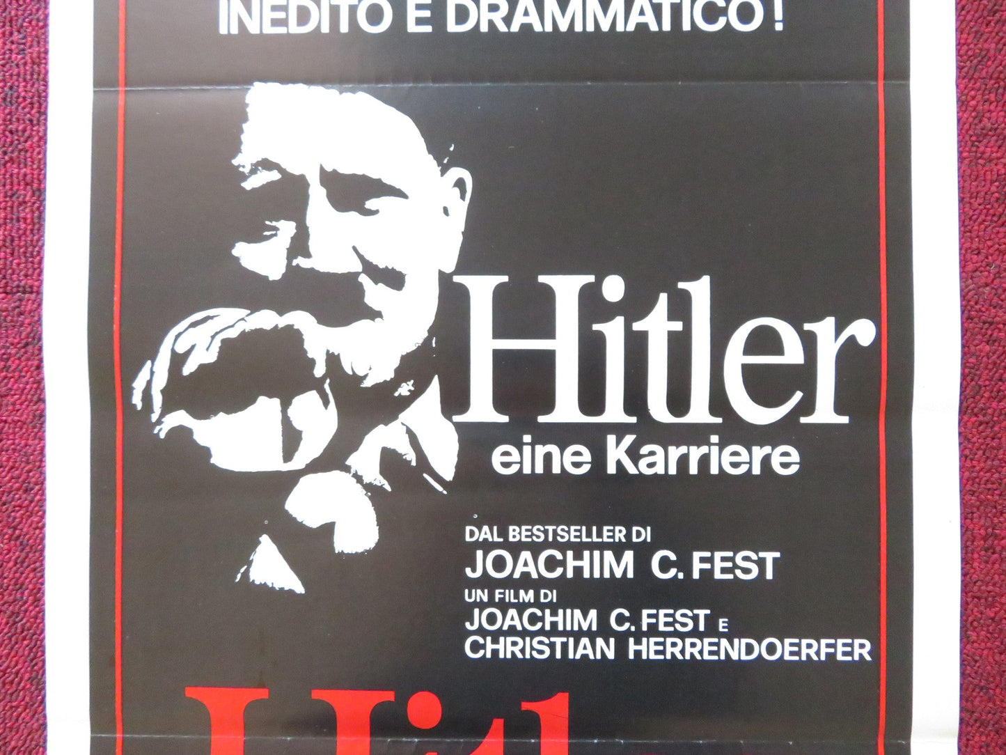 HITLER: A CAREER ITALIAN LOCANDINA POSTER JOACHIM FEST 1977 Rendezvous Cinema Movie posters