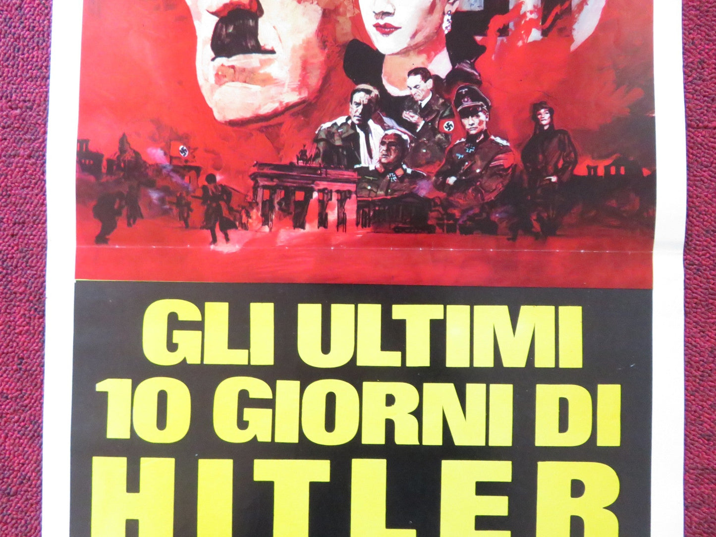 HITLER: THE LAST TEN DAYS ITALIAN LOCANDINA POSTER ALEC GUINNESS WARD 1973 Rendezvous Cinema Movie posters