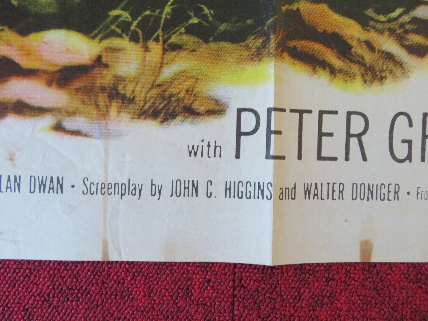 HOLD BACK THE NIGHT FOLDED US ONE SHEET POSTER JOHN PAYNE MONA FREEMAN 1956 Movie posters