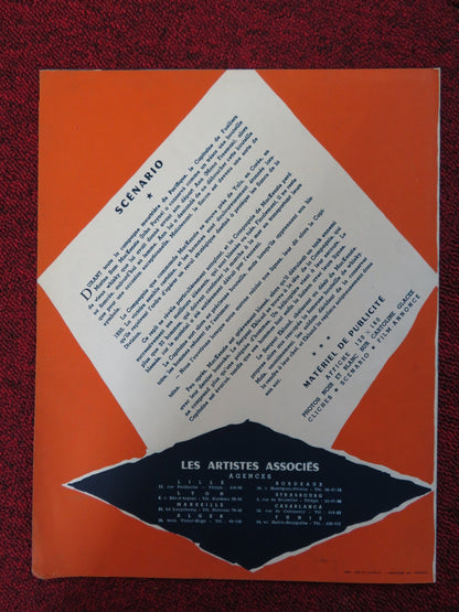 HOLD BACK THE NIGHT FRENCH BROCHURE JOHN PAYNE MONA FREEMAN 1956 Rendezvous Cinema Movie posters