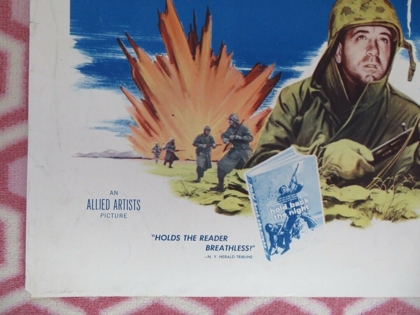 HOLD BACK THE NIGHT US HALF SHEET (22"x 28") POSTER JOHN PAYNE MONA FREEMAN 1956 Movie posters