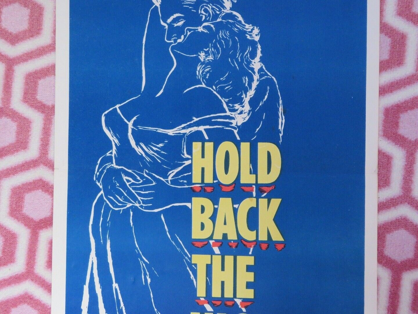 HOLD BACK THE NIGHT US INSERT (14"x 36") POSTER JOHN PAYNE MONA FREEMAN 1956 Movie posters