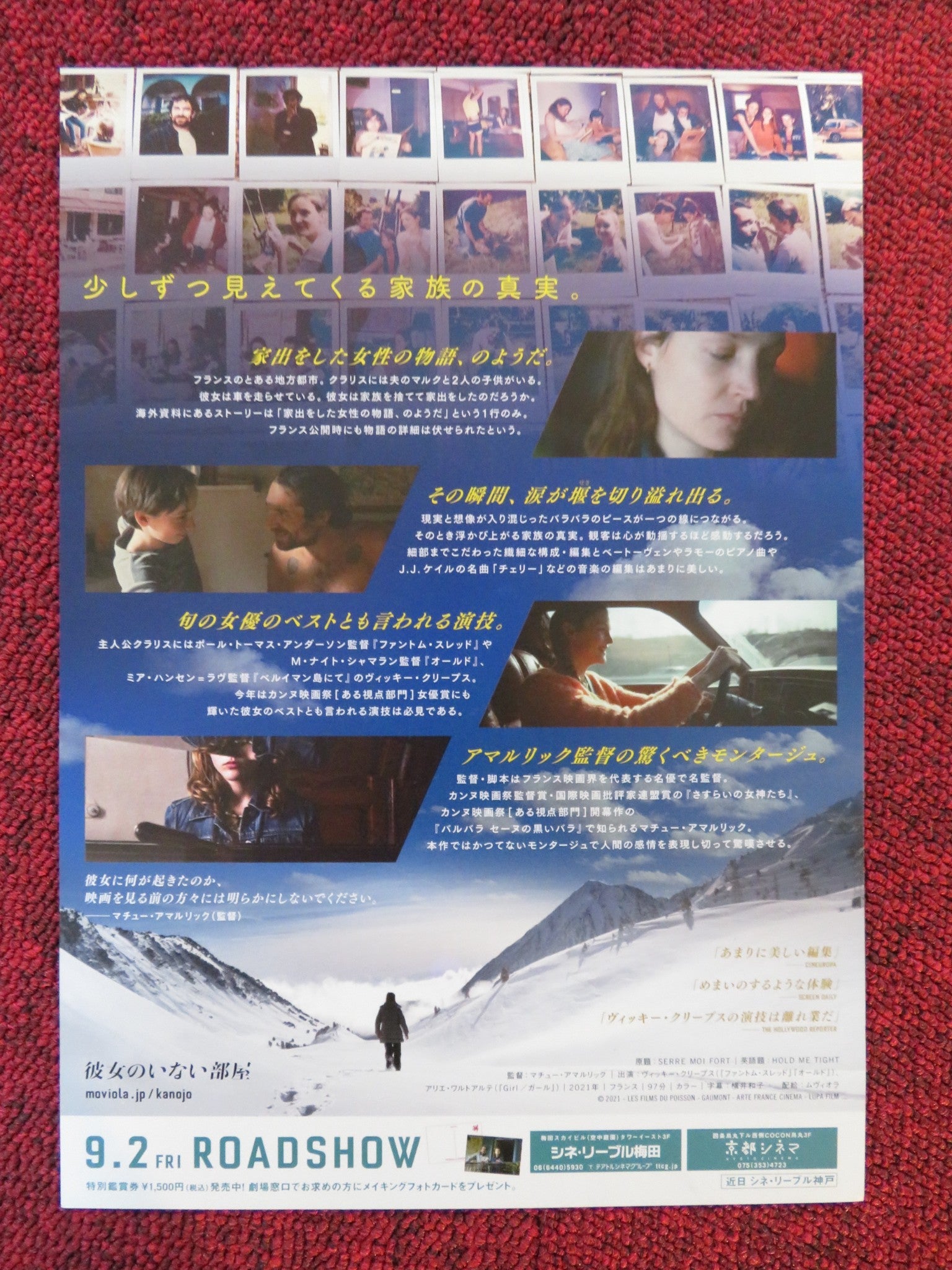 HOLD ME TIGHT - B JAPANESE CHIRASHI (B5) POSTER KRIEPS ARIEH WORTHALTER 2021 Rendezvous Cinema Movie posters