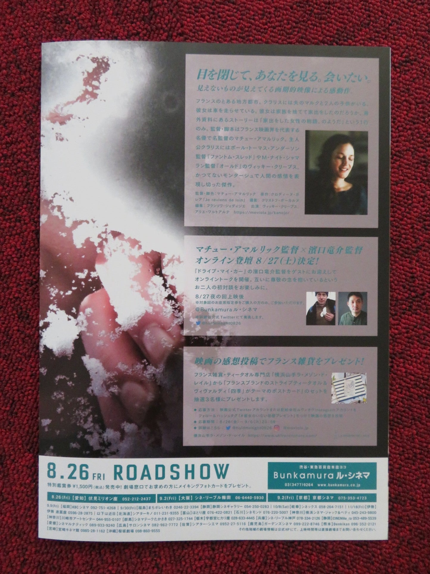 HOLD ME TIGHT JAPANESE CHIRASHI (B5) POSTER VICKY KRIEPS ARIEH WORTHALTER 2021 Rendezvous Cinema Movie posters