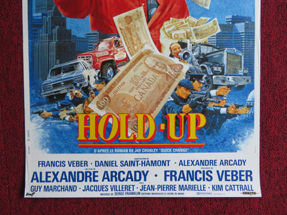 HOLD - UP FRENCH POSTER JEAN - PAUL BELMONDO KIM CATTRALL 1985 Rendezvous Cinema Movie posters