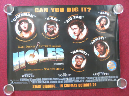HOLES - B UK QUAD (30"x 40") ROLLED POSTER DISNEY SIGOURNEY WEAVER 2003 Rendezvous Cinema Movie posters