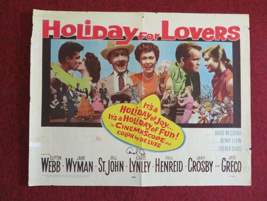HOLIDAY FOR LOVERS US HALF SHEET (22"x 28") POSTER CLIFTON WEBB 1959 Movie posters