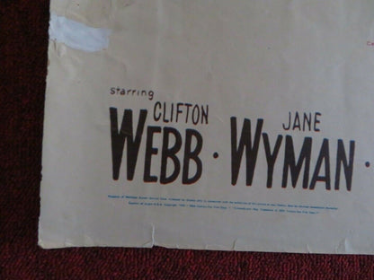 HOLIDAY FOR LOVERS US HALF SHEET (22"x 28") POSTER CLIFTON WEBB 1959 Movie posters