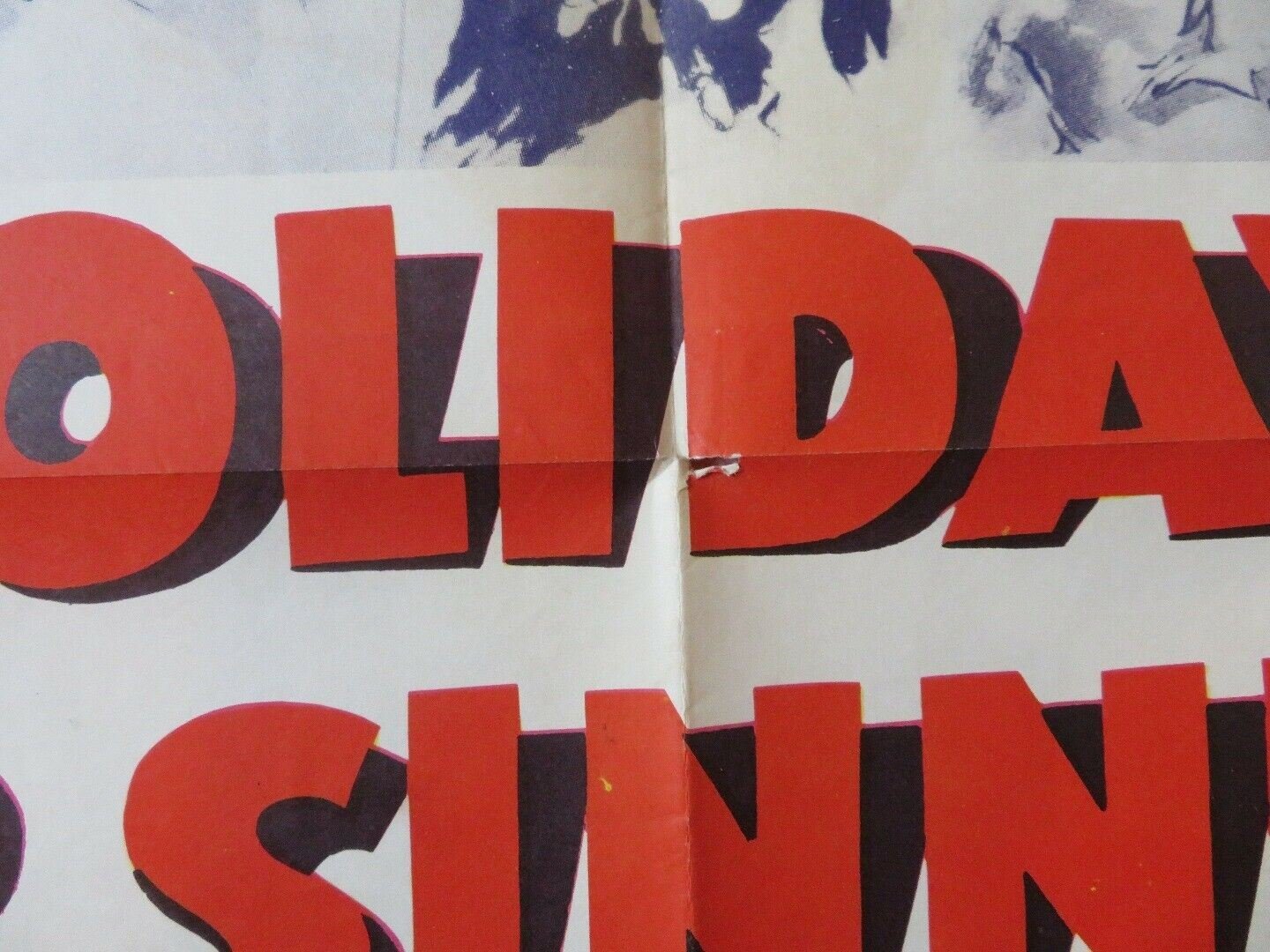 HOLIDAY FOR SINNERS FOLDED US ONE SHEET POSTER GIG YOUNG KEENAN WYNN 1952 - Rendezvous Cinema