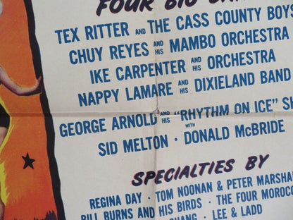 HOLIDAY RHYTHM US ONE SHEET POSTER MARY BETH HUGES DAVID STREET 1950 Movie posters