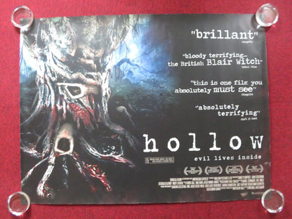 HOLLOW - SIGNED UK QUAD ROLLED POSTER EMILY PLUMTREE SAM STOCKMAN 2011 Rendezvous Cinema Movie posters