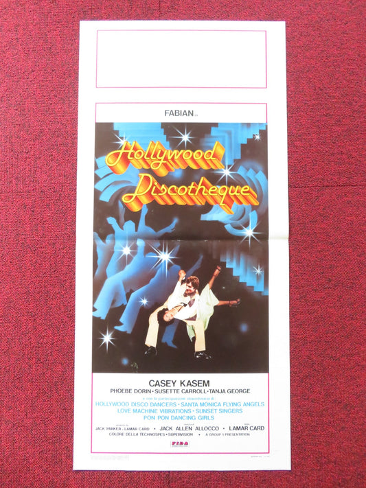 HOLLYWOOD DISCOTHEQUE ITALIAN LOCANDINA POSTER FABIAN CASEY KASEM DORIN 1979 Rendezvous Cinema Movie posters