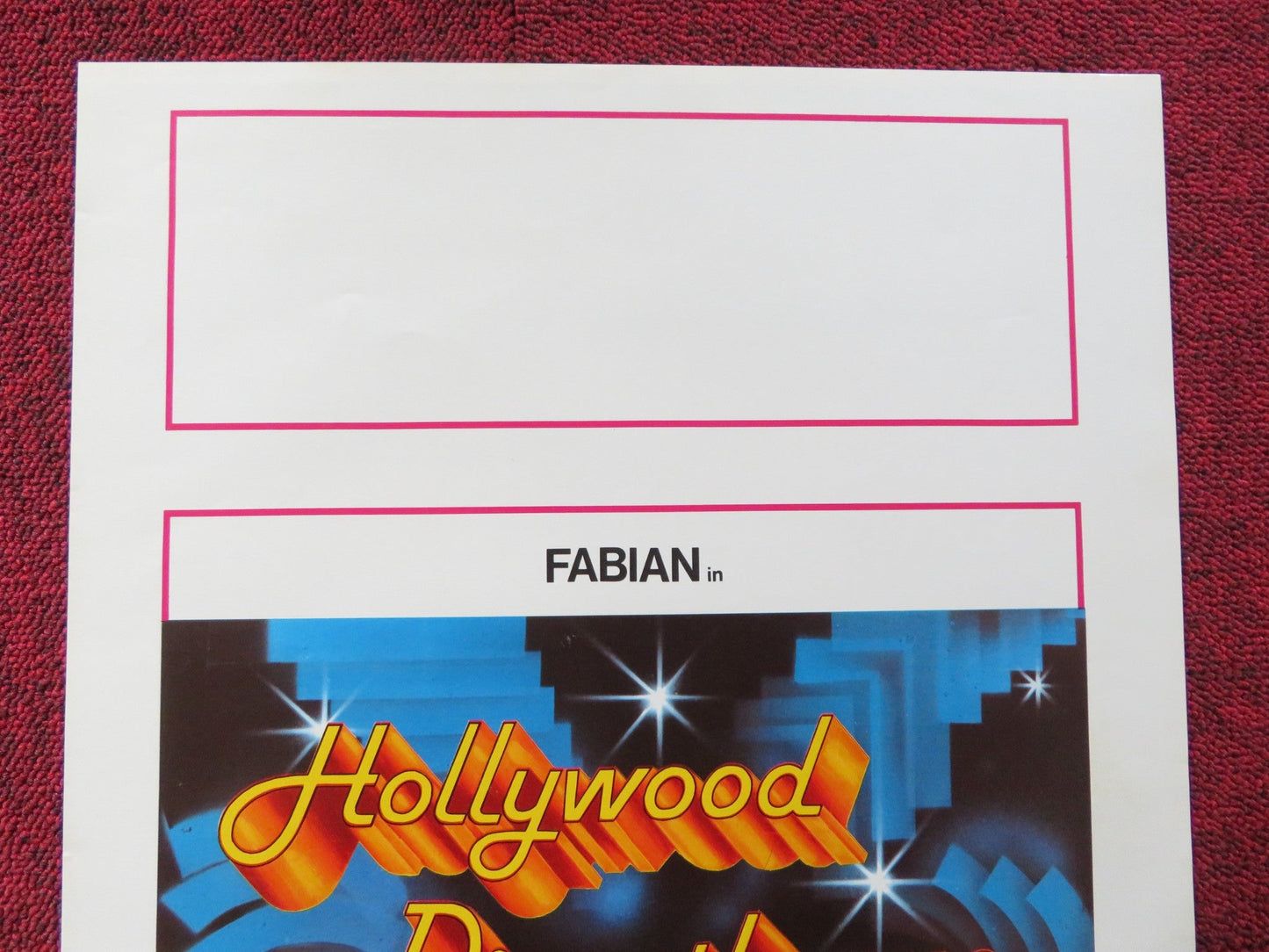 HOLLYWOOD DISCOTHEQUE ITALIAN LOCANDINA POSTER FABIAN CASEY KASEM DORIN 1979 Rendezvous Cinema Movie posters