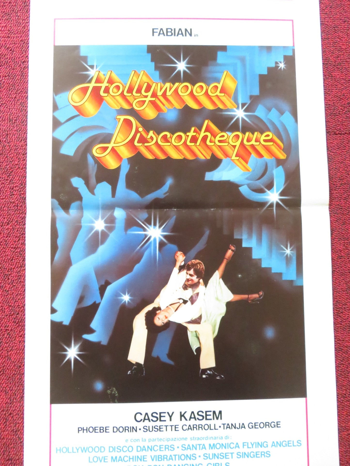 HOLLYWOOD DISCOTHEQUE ITALIAN LOCANDINA POSTER FABIAN CASEY KASEM DORIN 1979 Rendezvous Cinema Movie posters