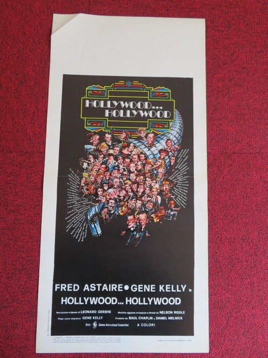 HOLLYWOOD.. HOLLYWOOD ITALIAN LOCANDINA (27.5"x13.5") POSTER 1976 Movie posters