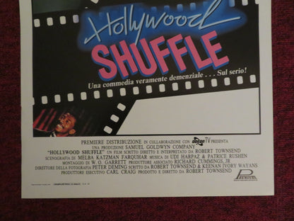 HOLLYWOOD SHUFFLE ITALIAN LOCANDINA POSTER ROBERT TOWNSEND HELEN MARTIN 1987 Rendezvous Cinema Movie posters