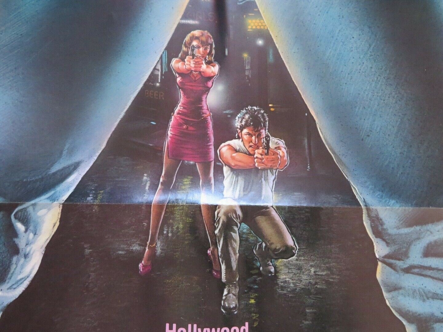 HOLLYWOOD VICE SQUAD US ONE SHEET POSTER CARRIE FISHER 1986 STYLE B Movie posters