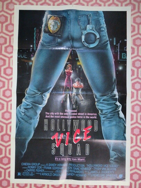 HOLLYWOOD VICE SQUAD US ONE SHEET POSTER CARRIE FISHER 1986 STYLE B Movie posters
