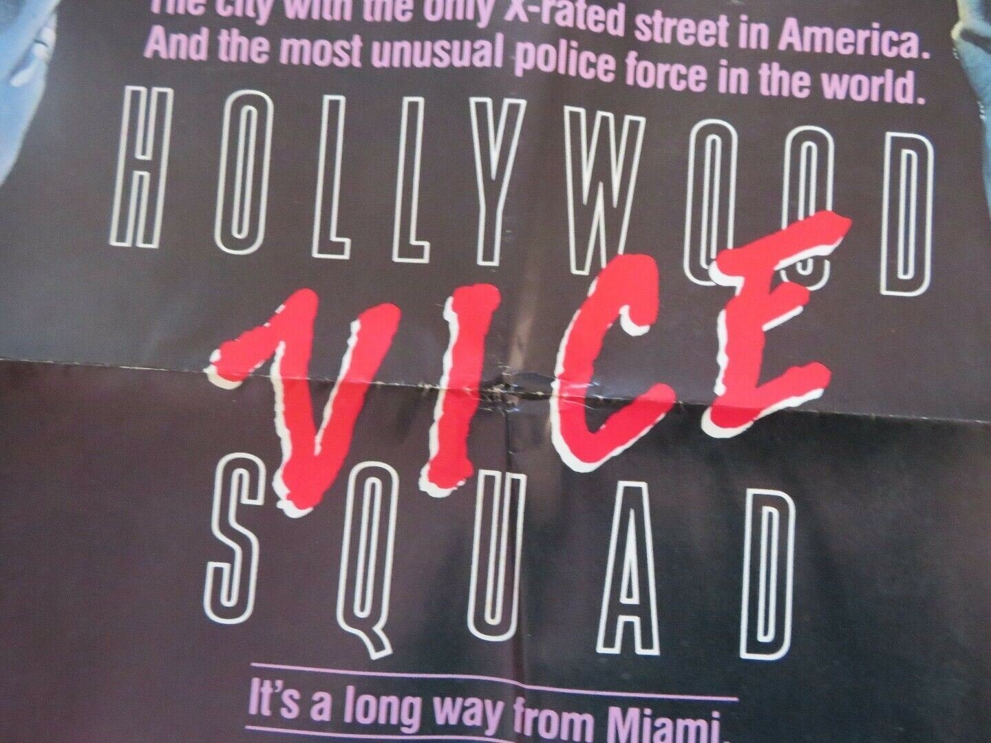 HOLLYWOOD VICE SQUAD US ONE SHEET POSTER CARRIE FISHER 1986 STYLE B Movie posters