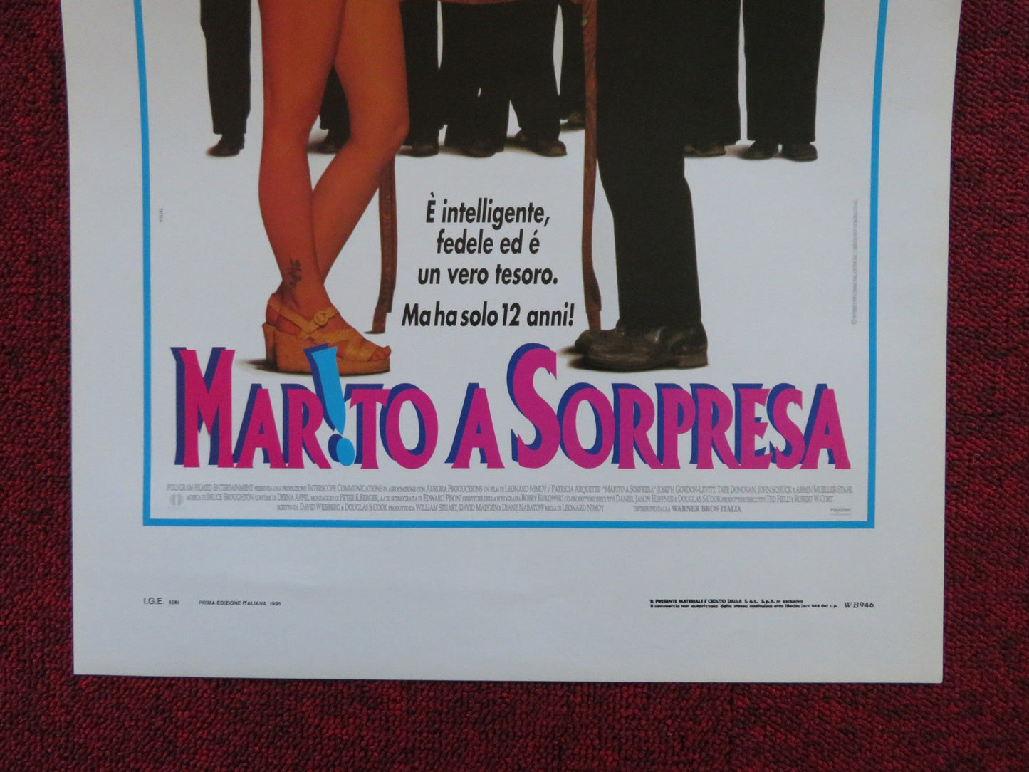 HOLY MATRIMONY ITALIAN LOCANDINA POSTER PATRICIA ARQUETTE J. GORDON - LEVITT 1995 Rendezvous Cinema Movie posters