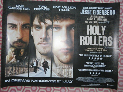 HOLY ROLLERS QUAD (30"x 40") ROLLED POSTER JESSE EISENBERG JUSTIN BARTHA 2010 Movie posters