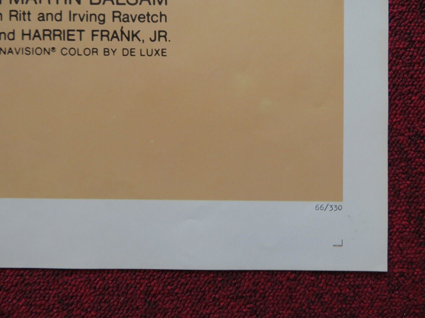 HOMBRE FOLDED US ONE SHEET POSTER PAUL NEWMAN FREDRIC MARCH 1966 - Rendezvous Cinema