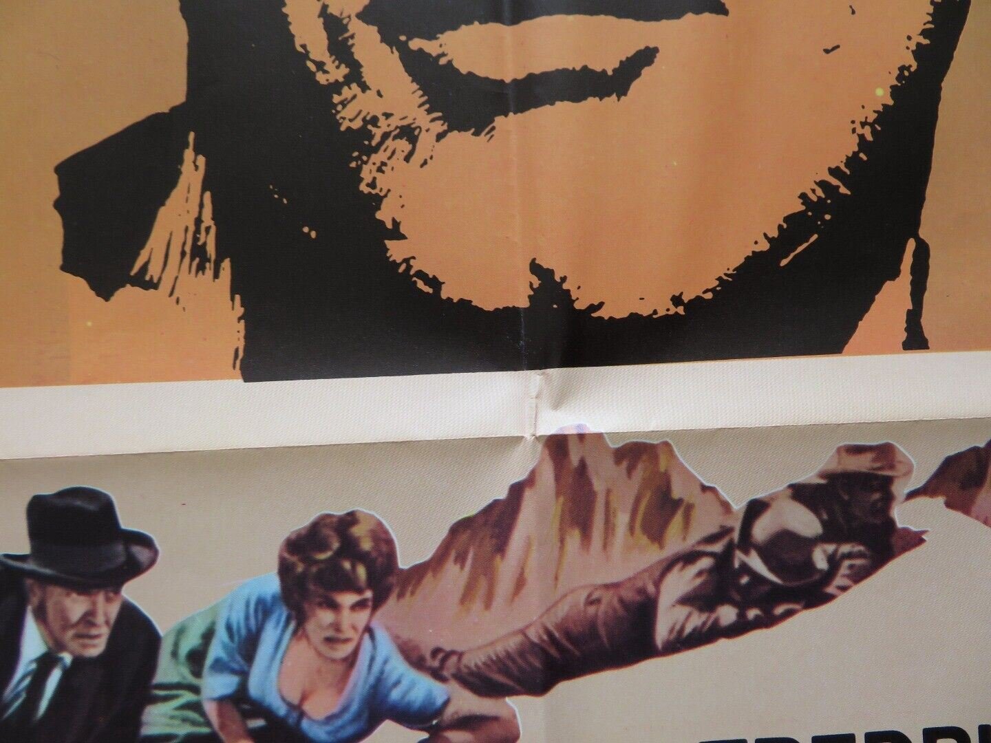 HOMBRE FOLDED US ONE SHEET POSTER PAUL NEWMAN FREDRIC MARCH 1966 - Rendezvous Cinema