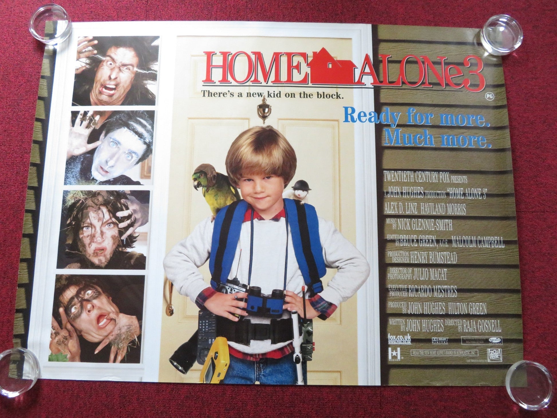 HOME ALONE 3 UK QUAD (30"x 40") ROLLED POSTER ALEX D. LINZ OLEK KRUPA 1997 Rendezvous Cinema Movie posters
