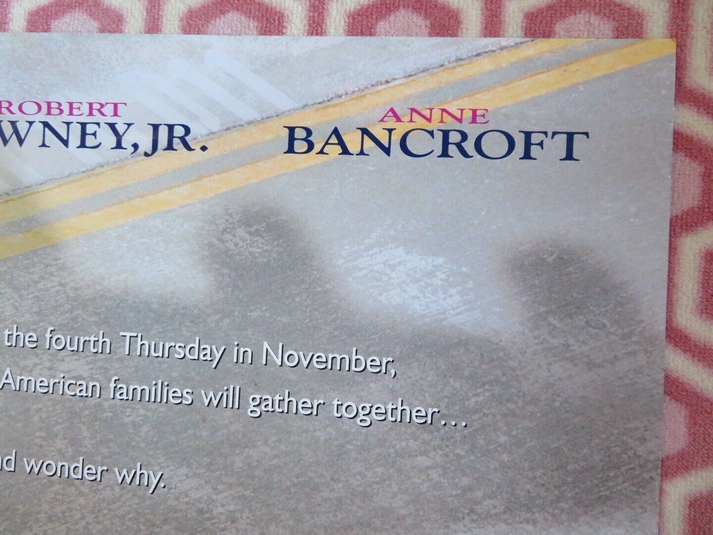 HOME FOR THE HOLIDAYS US ONE SHEET ROLLED POSTER JODIE FOSTER HOLLY HUNTER 1995 Movie posters