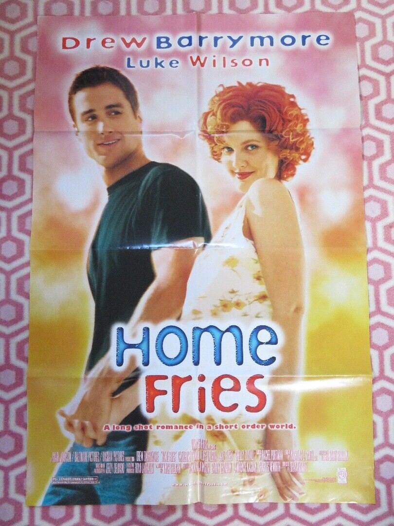 HOME FRIES FOLDED US ONE SHEET POSTER DREW BARRYMORE LUKE WILSON 1998 Movie posters